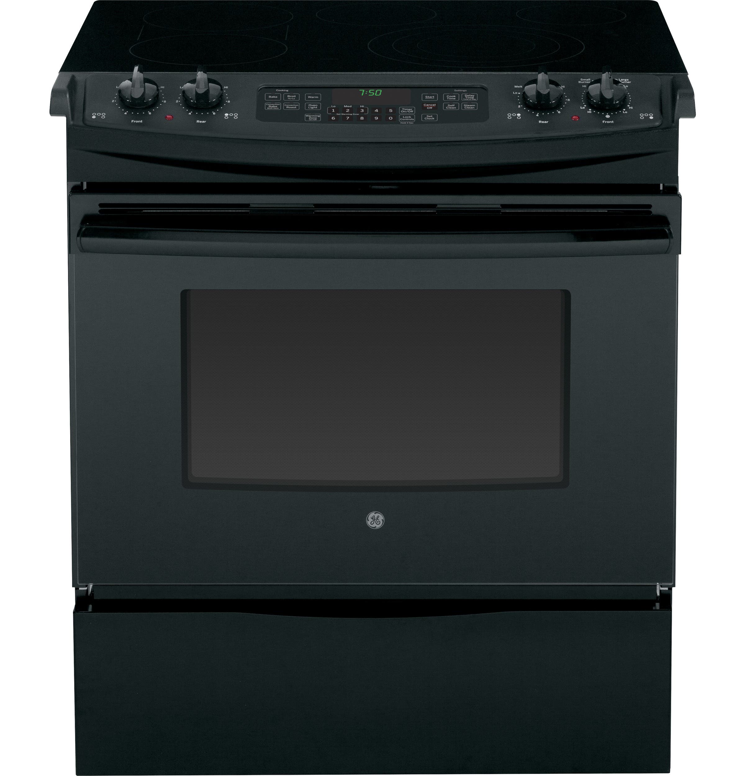 GE JS750DFBB Black