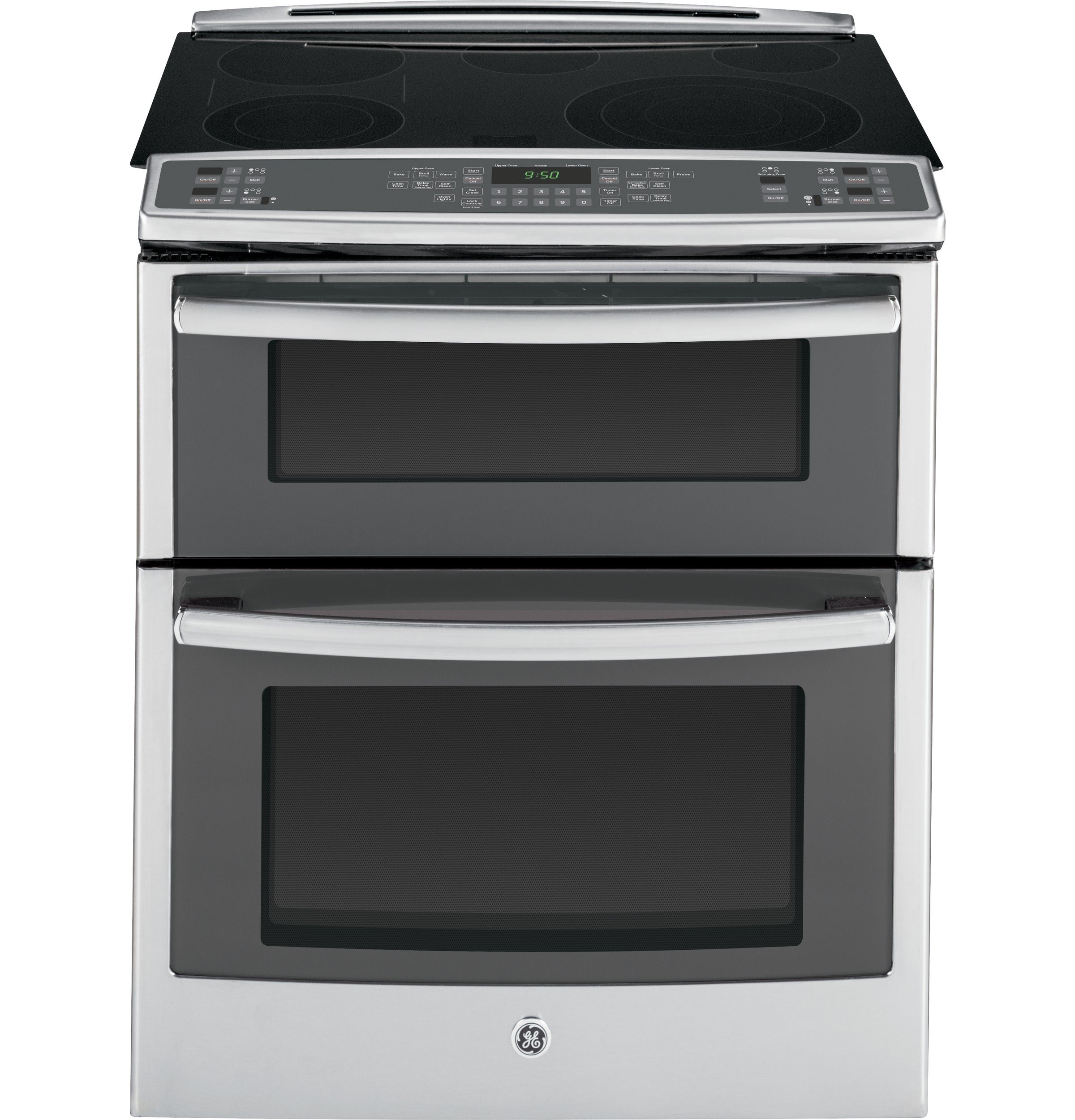 GE Profile Series Slide-In Front Control Double Oven Electric Convection Range - Thumbnail 3