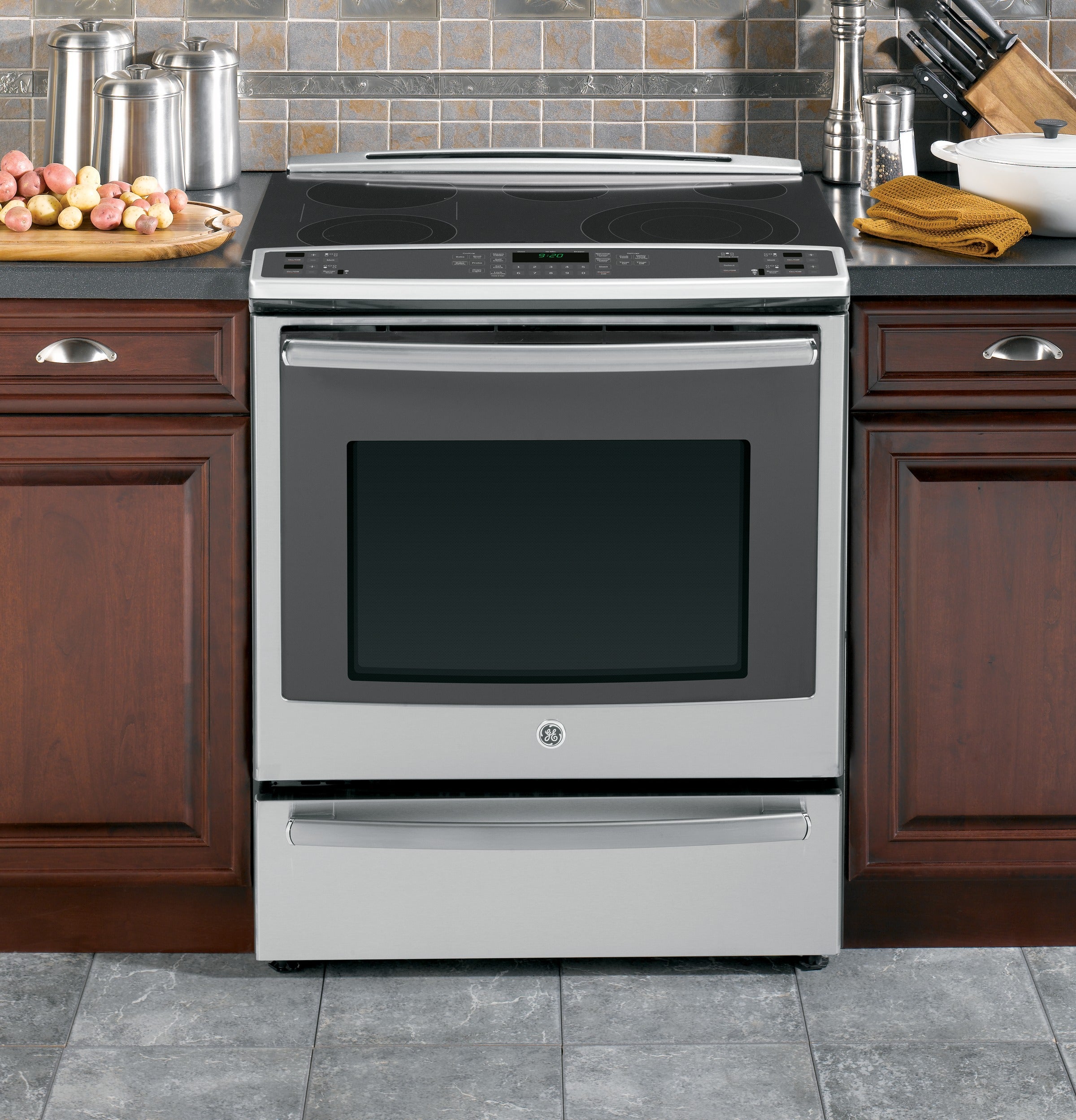 GE Profile 30 Inch Slide-in Electric Range