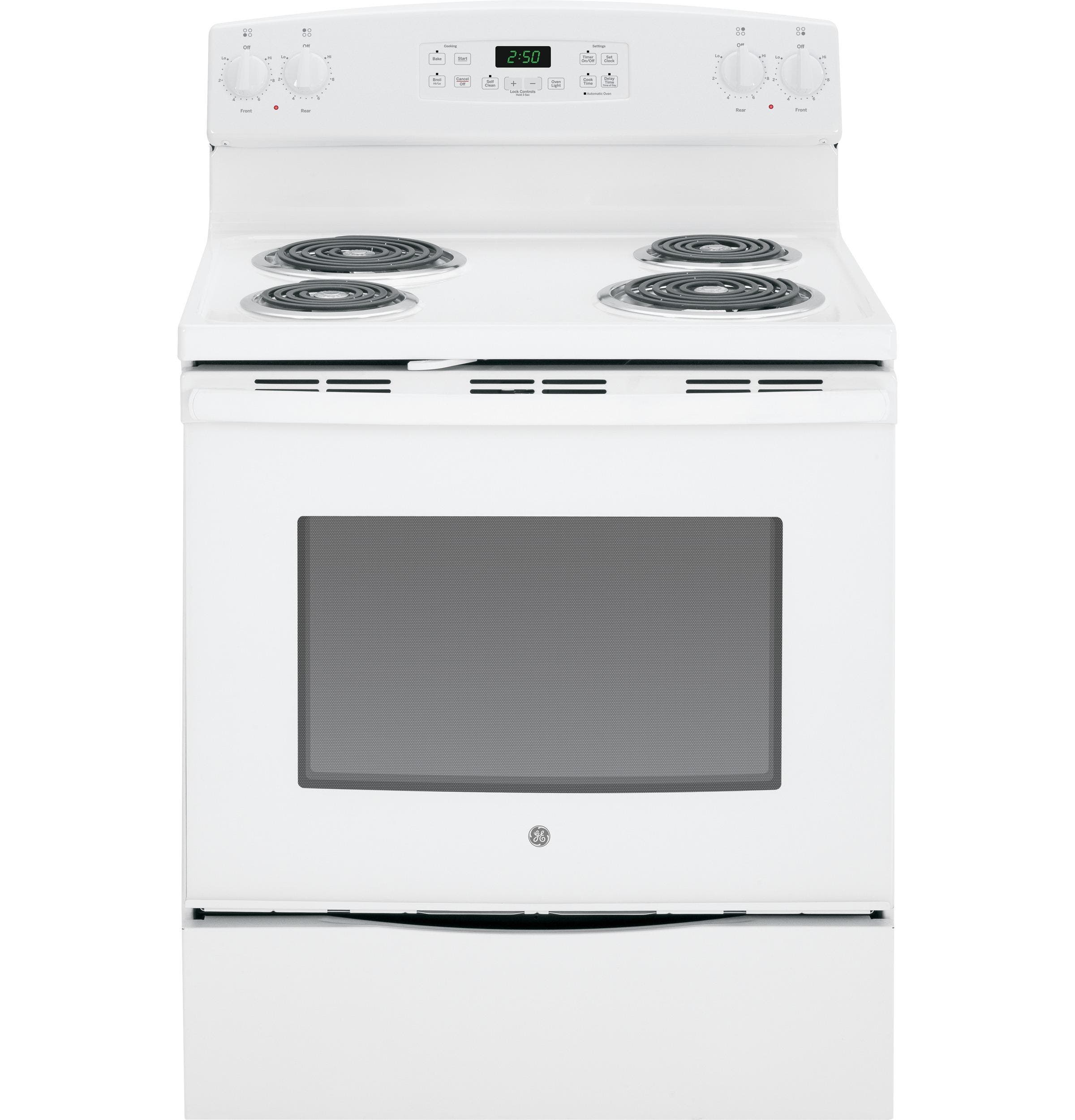 GE JB250DFWW White
