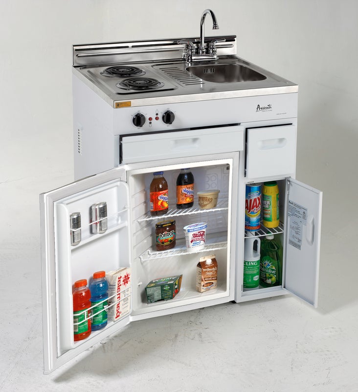 Avanti CK3016 30 Inch Compact Kitchen White | Plesser's Appliances