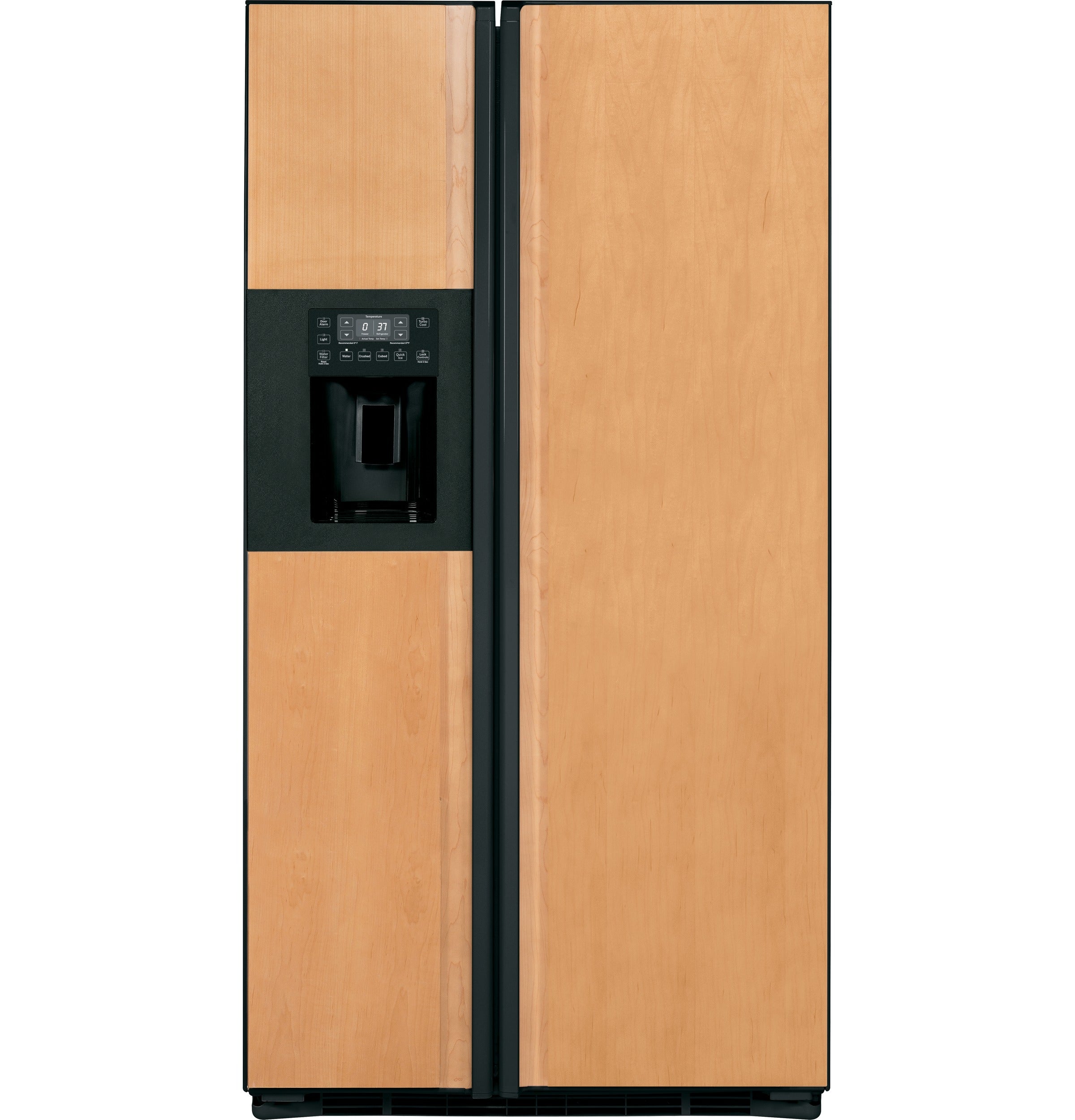 GE PZS23KPEBV 23.3 cu. ft. Side by Side Refrigerator Custom Panels
