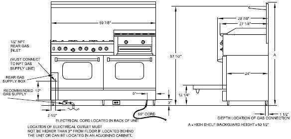 Bluestar RNB606GHCSSLP Liquid Propane Gas