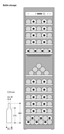 Gaggenau RW414761 18" Fully Integrated Dual Zone Wine Storage