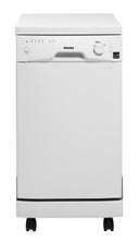 18" Full Console Portable Dishwasher with 8-Place Settings, 6 Wash Cycles, Built-in Water Softener, Detergent Dispenser and Stainless Steel Interior