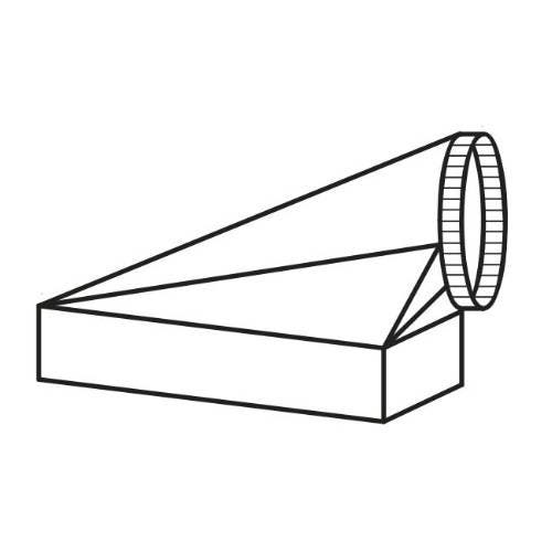 Vent-A-Hood VP545 Right Side Vent Transition