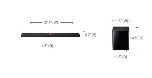 Samsung HWF750 2.1 Channel Sound Bar