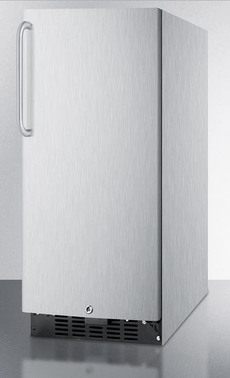 Summit FF1538BCSS Stainless Steel Cabinet