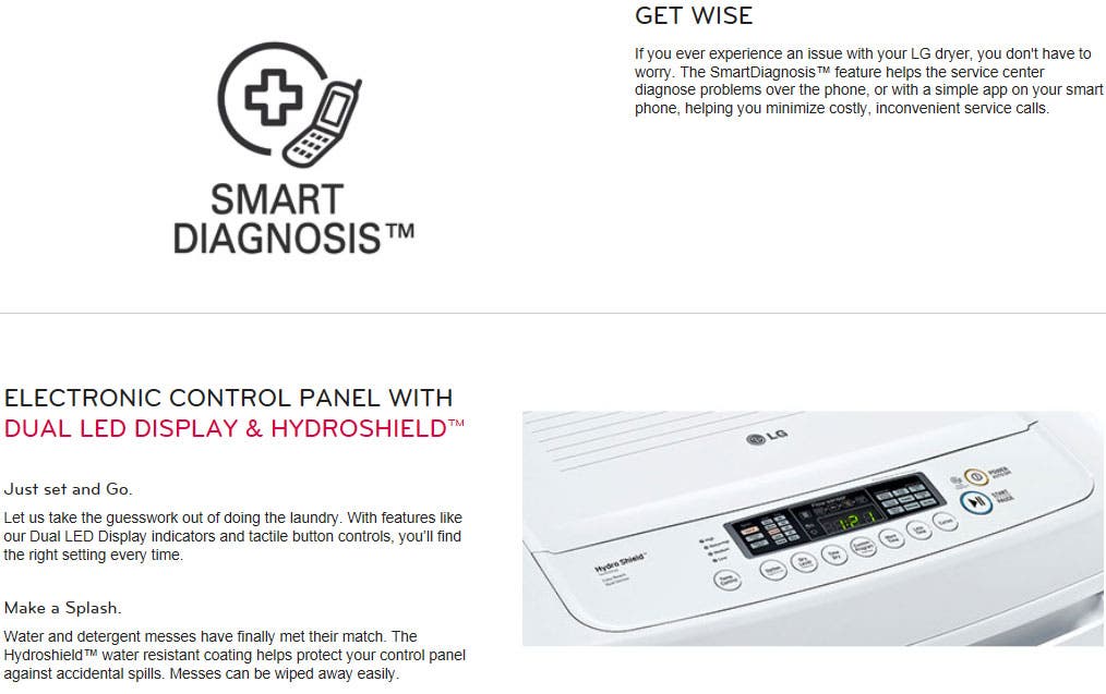 LG DLG1002W White