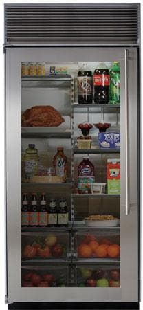 Marvel M36ARSGXL Stainless Steel Glass Door, Left Hinge