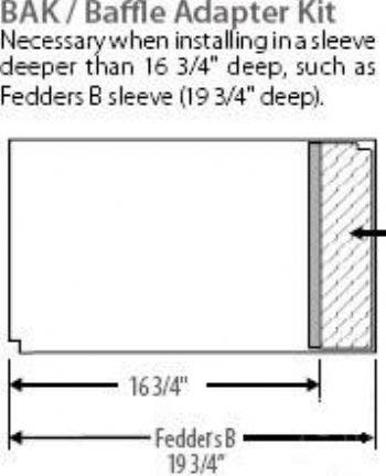 Friedrich BAK Baffle Adapter Kit