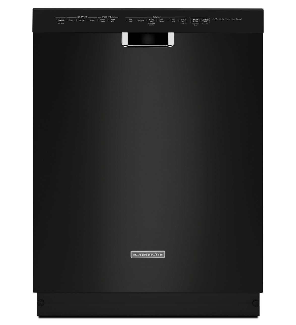 KitchenAid KDFE304DBL Full Console Dishwasher with 6 Cycles, ProWash