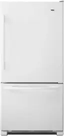 33 Inch, 21.9 cu. ft. Bottom Freezer Refrigerator with Spillsaver Glass Shelves, Adjustable Door Bins and Easyfreezer Pull-out Drawer