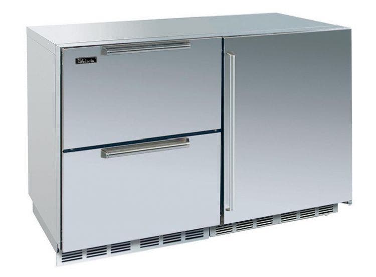 Perlick HP48RWS51R Stainless Drawers/ Solid Stainless Right Hinge