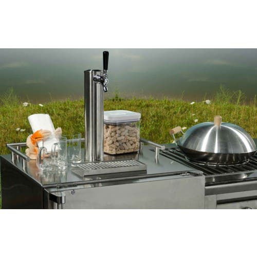 Marvel 6OHKTSSXBLR 24" Outdoor Half Keg Draft Beer Dispenser