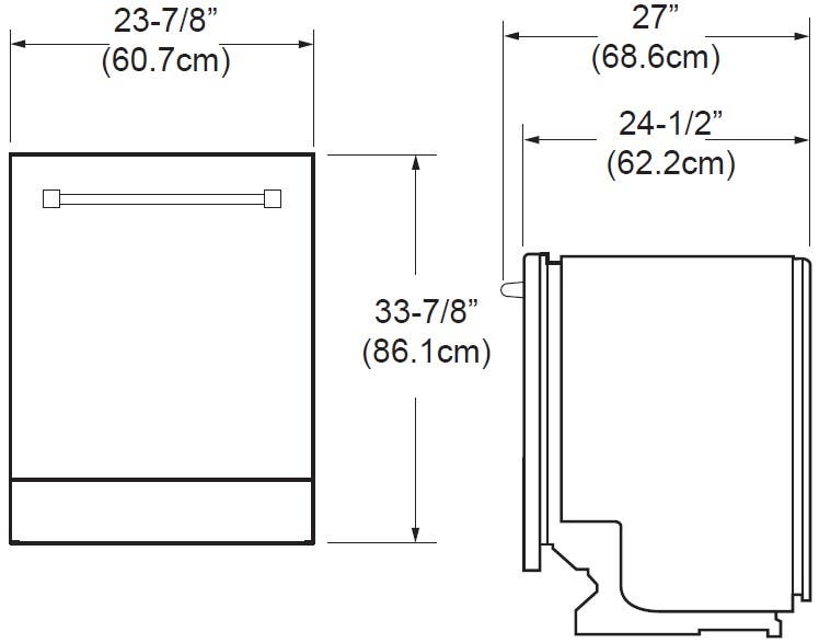 AGA AMPROTTDWSS 24 Inch Built-In Dishwasher