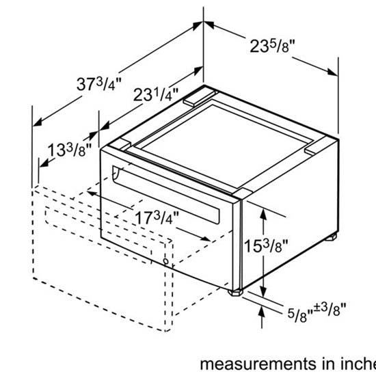 Bosch WMZ20500 Pedestal