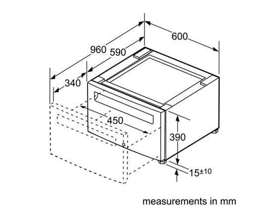 Bosch WMZ20500 Pedestal