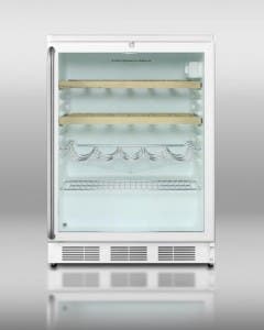 Summit SWC6GWLSHWO White Cabinet with Long Towel Bar Handle