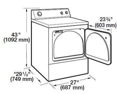 Maytag MGDX5SPAW White