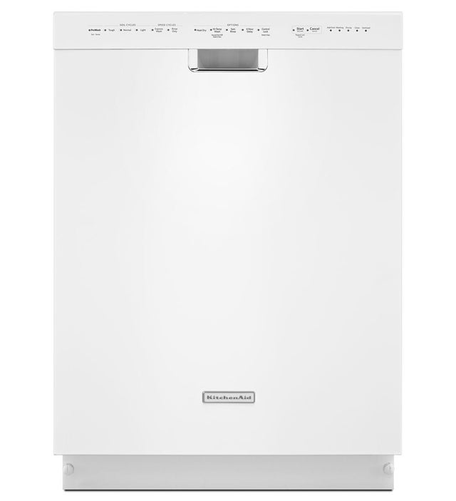 KitchenAid KDFE104DWH Full Console Dishwasher with 6 Cycles, ProWash