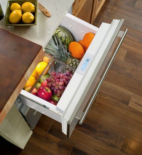 Sub Zero ID24R 24 Inch Integrated Double Drawer Smart Refrigerator