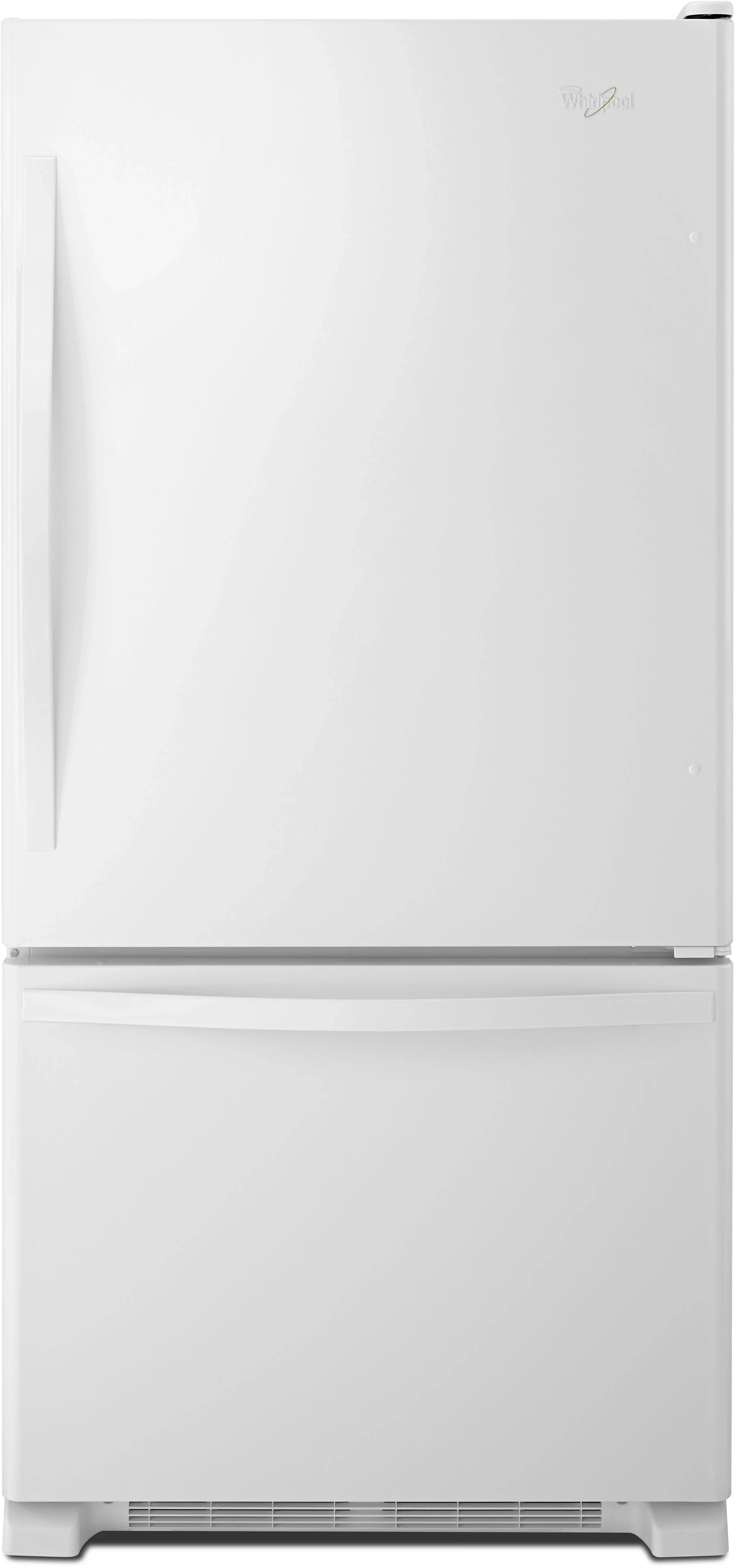 Whirlpool WRB322DMBW 33 Inch, 22 Cu. Ft. Freestanding Bottom Freezer