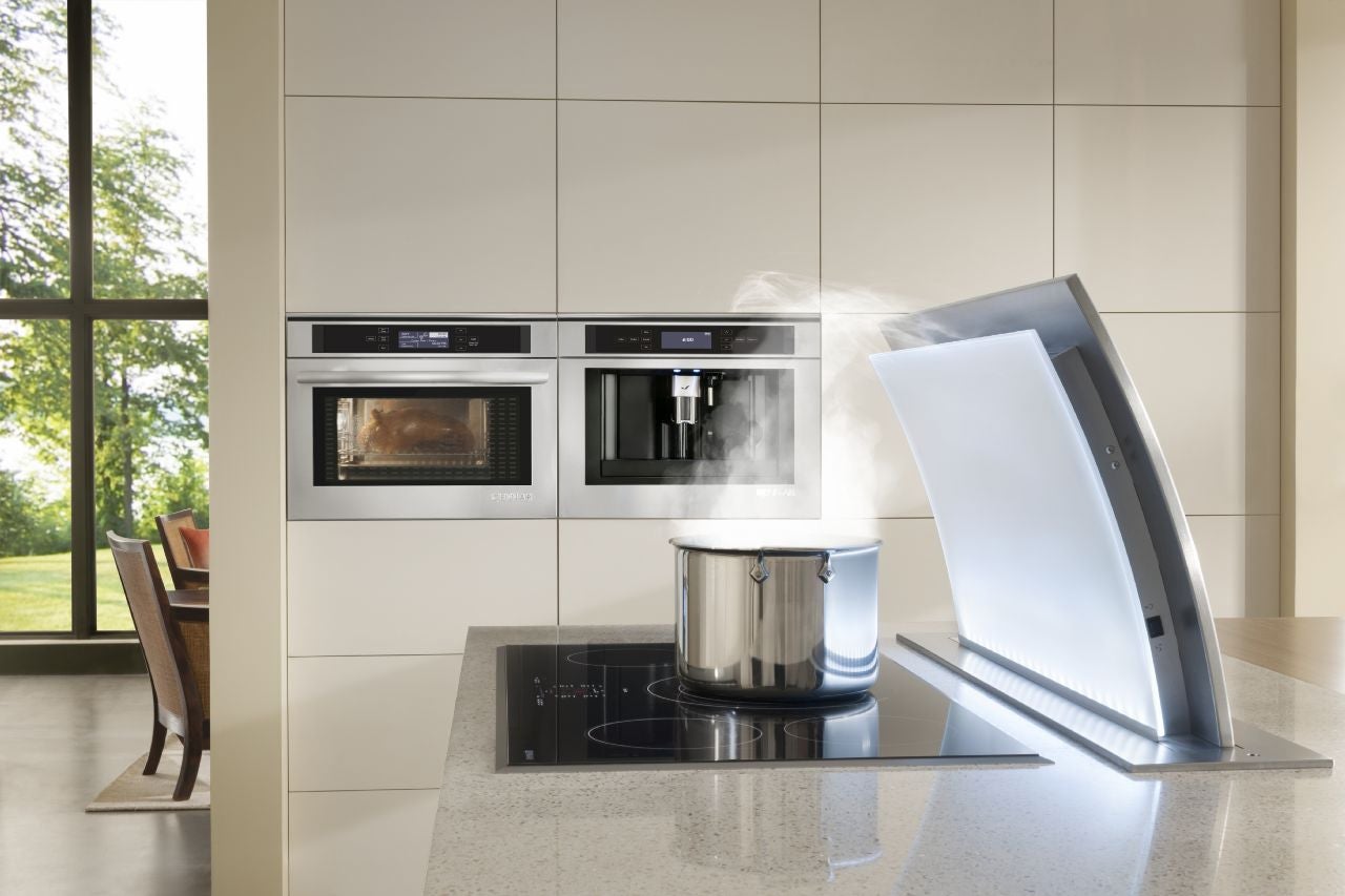 Jenn Air JXD7836BS 41 Inch Island Mount Ducted Downdraft Hood