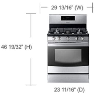 Samsung NX58F5300SS 30" Freestanding Gas Range