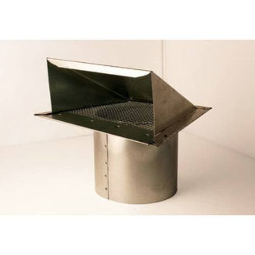 Zephyr AK00052 10 Inch Galvanized Steel Round Inlet Wall Cap
