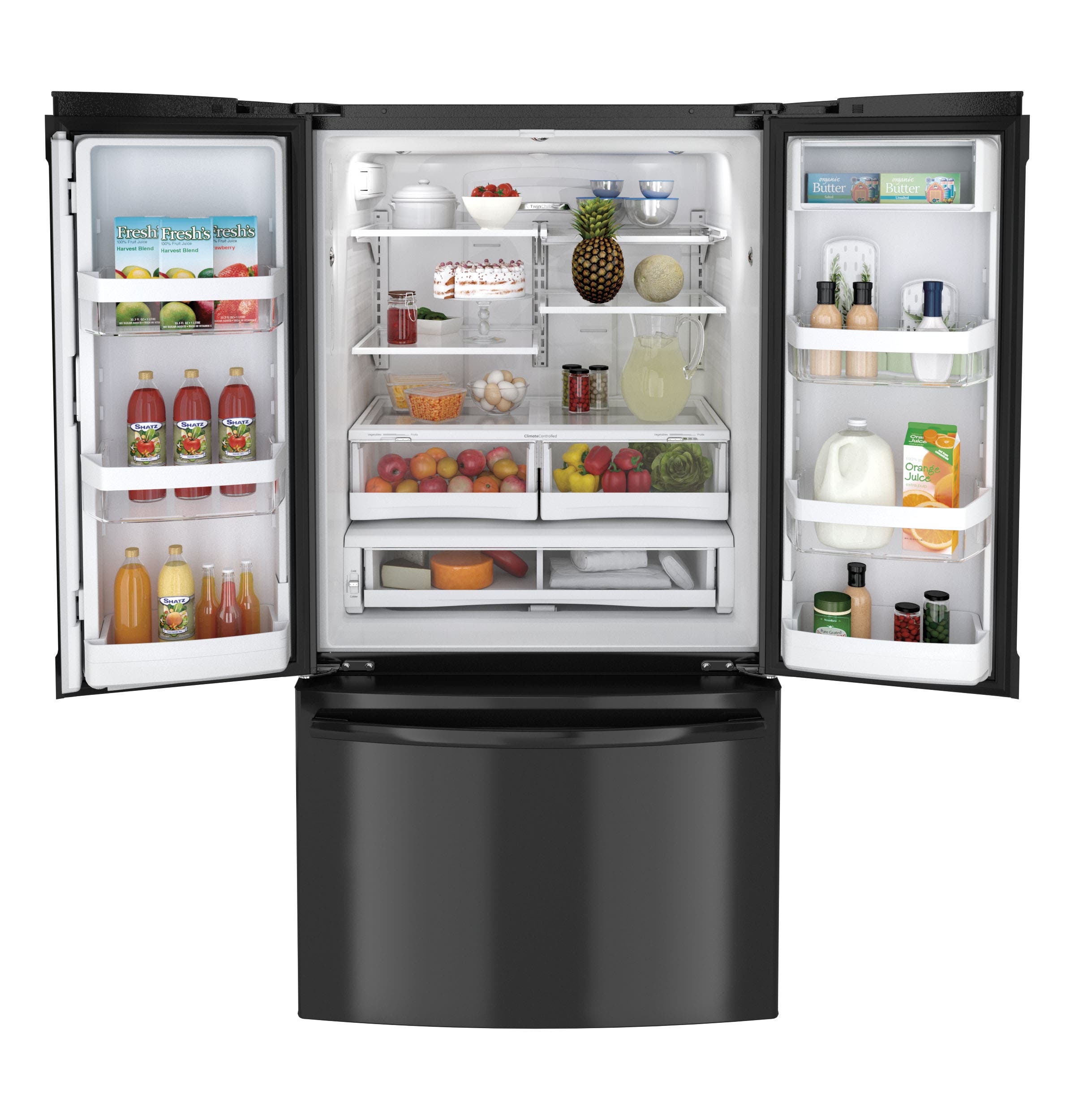 GE GNE26GGDBB Black