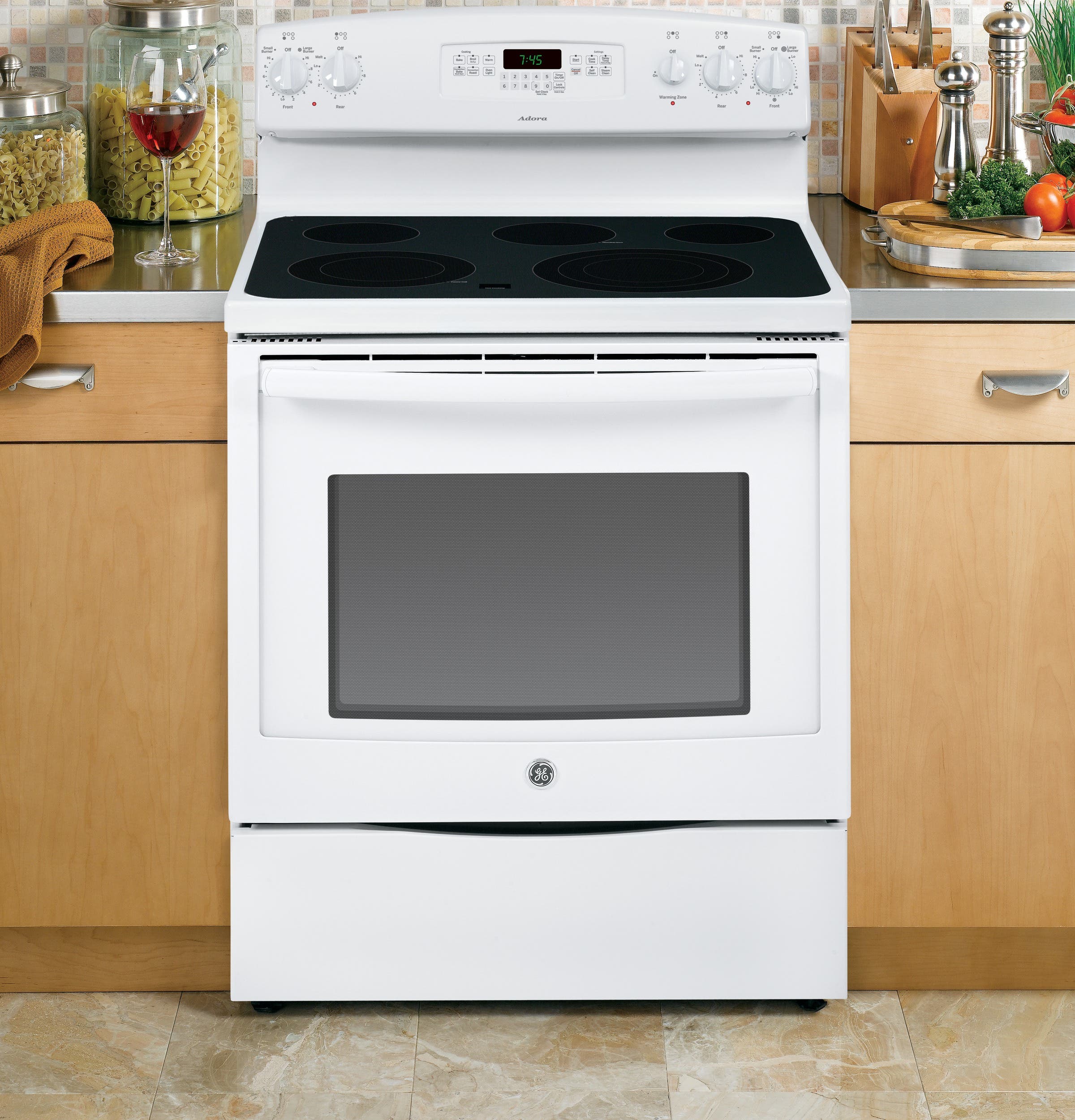 GE JB745DFWW White