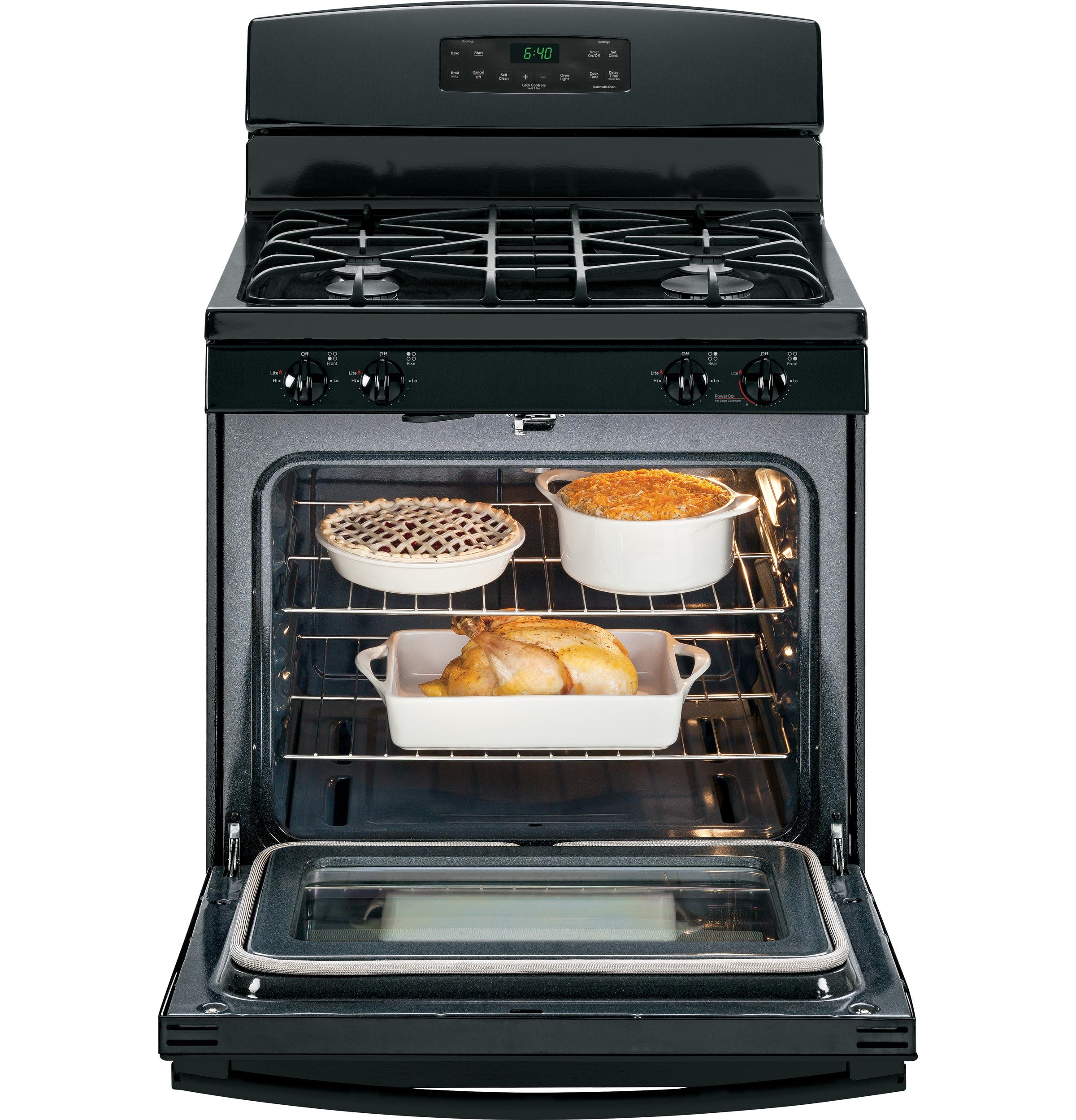 GE JGB640DEFBB Black