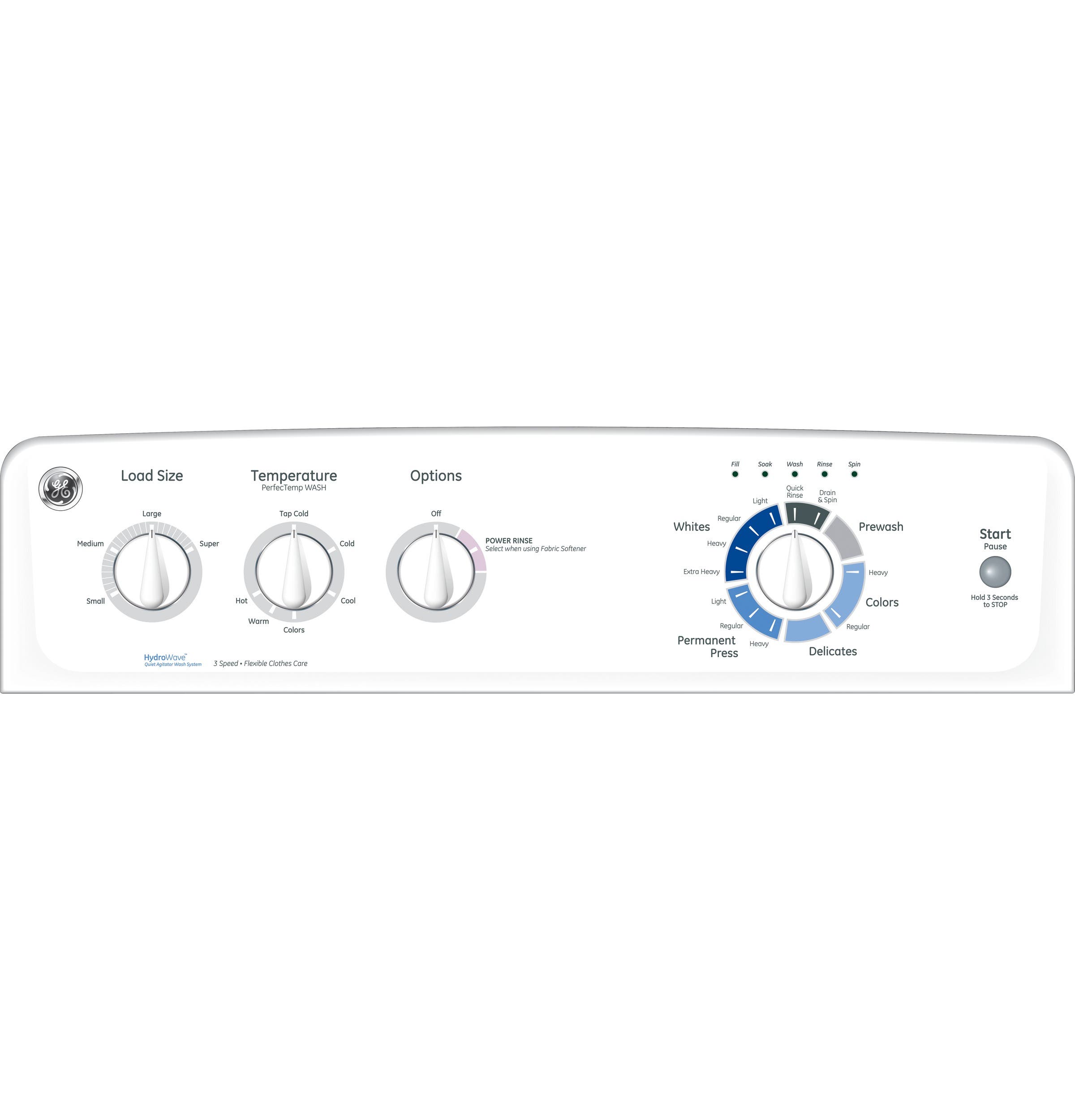 GE GTWP2000FWW White