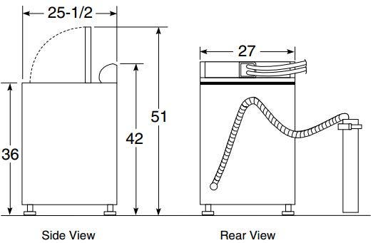 GE GTWN4250DWS 27" Top-Load Washer