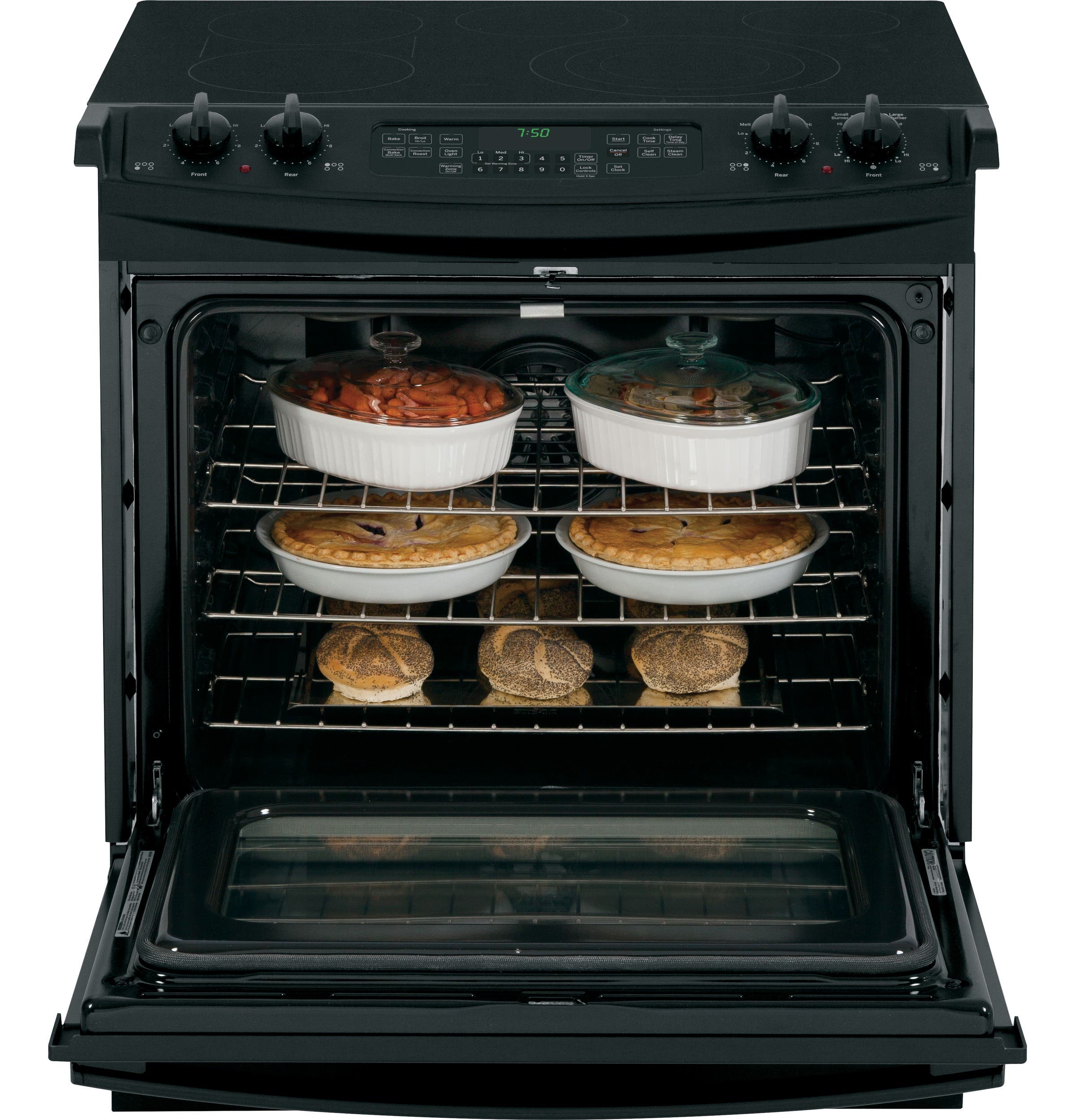 GE JS750DFBB Black