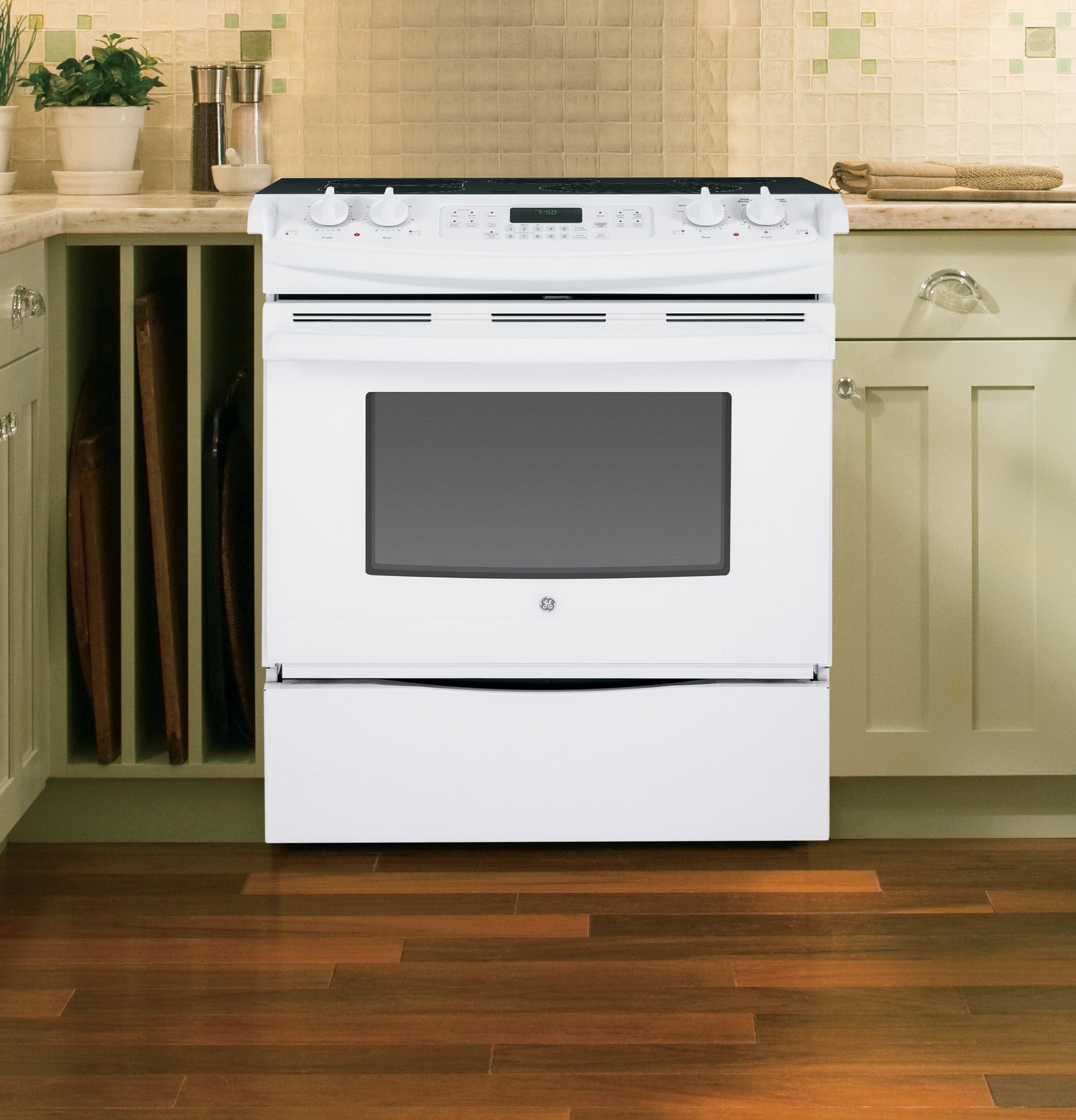 GE JS750DFWW White
