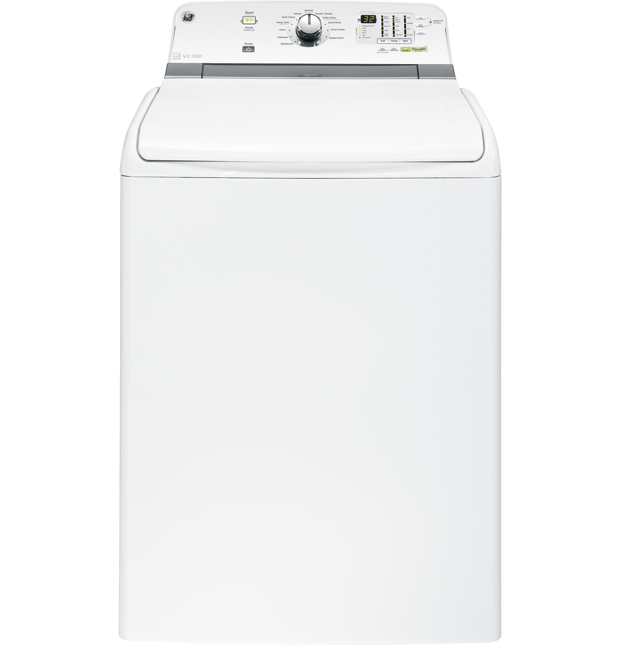 GE GTWN7450HWW 28 Inch 5.0 cu. ft. Top Load Washer with 12 Wash Cycles