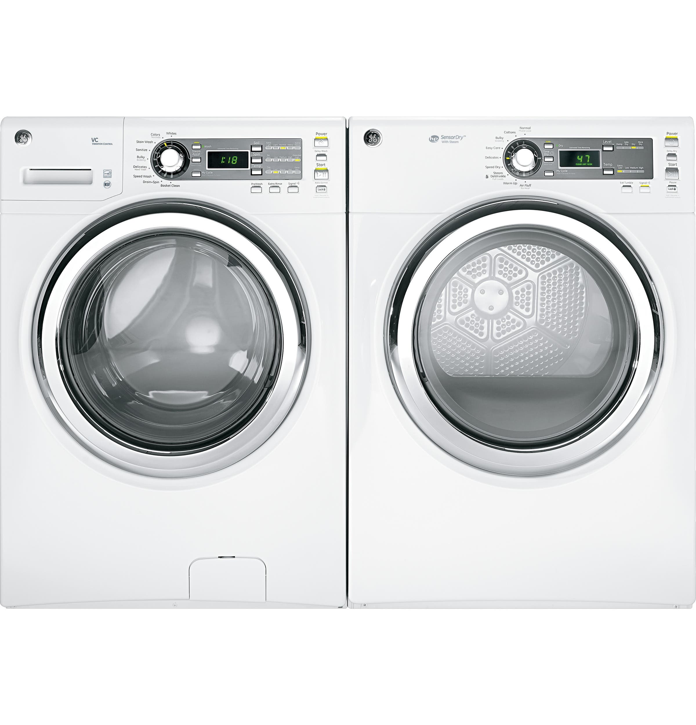 GE GFWS1500DWW 27" Front-Load Washer