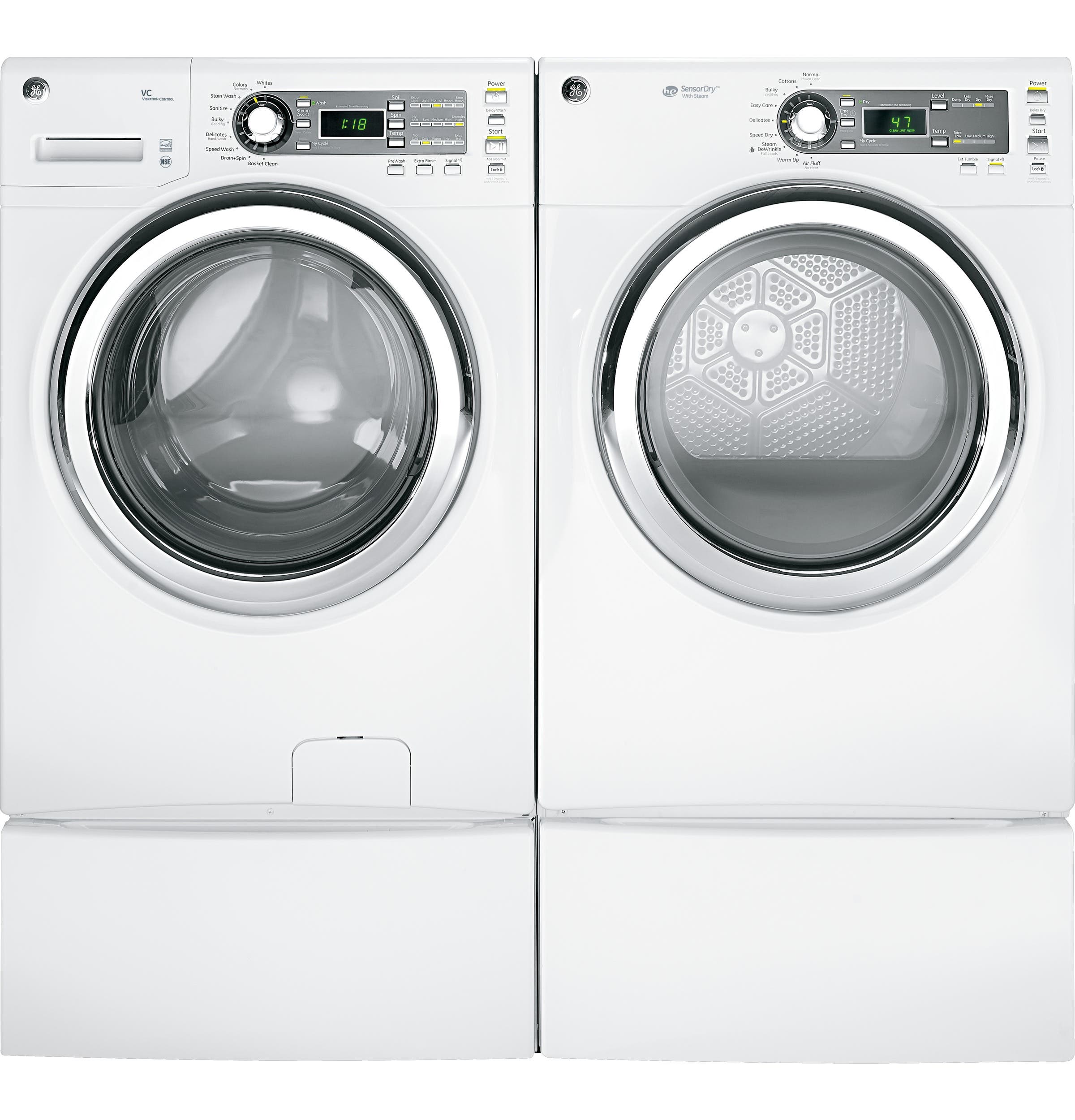 GE GFWS1500DWW 27" Front-Load Washer