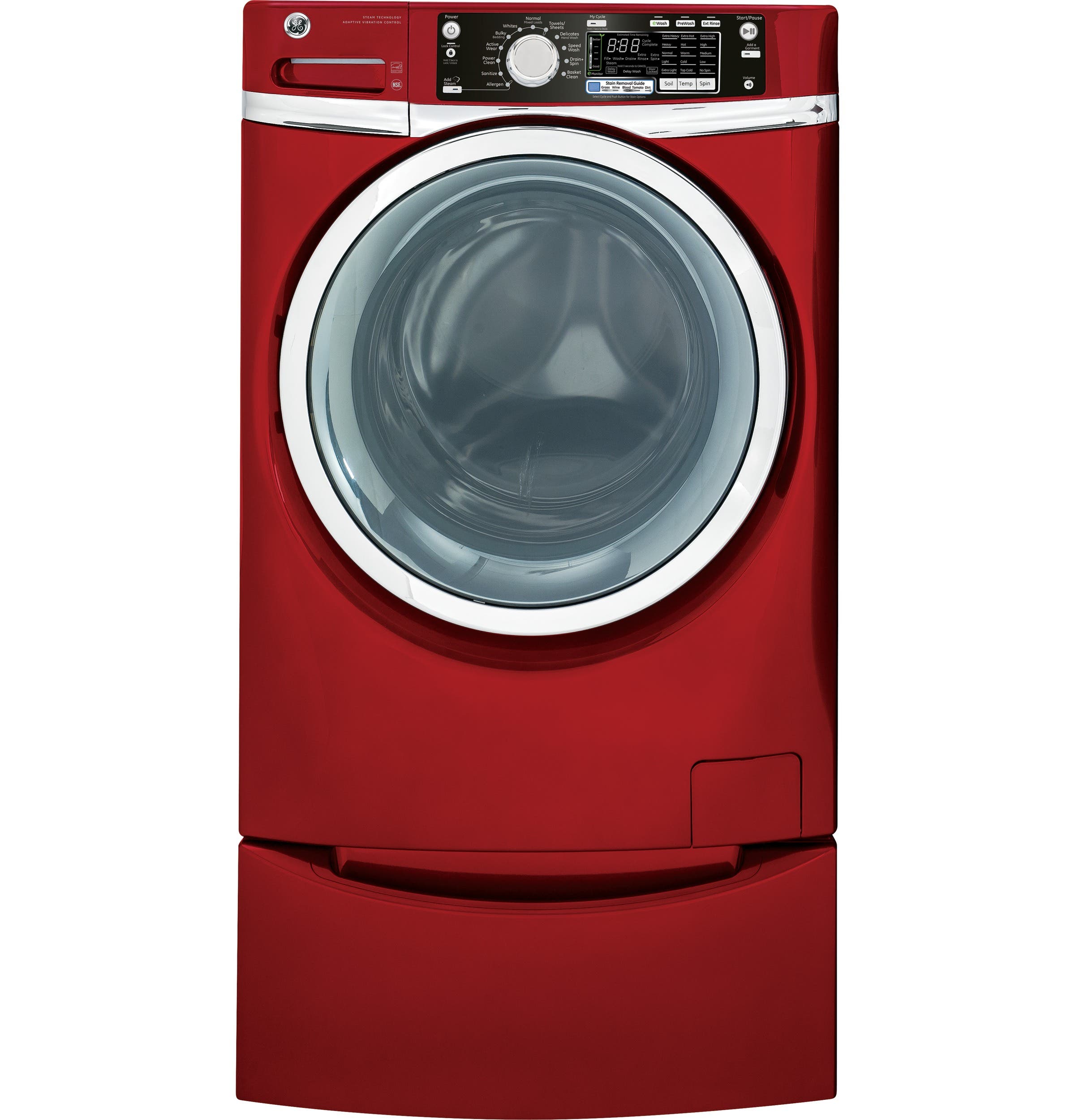 GE GFWS2605FRR Red