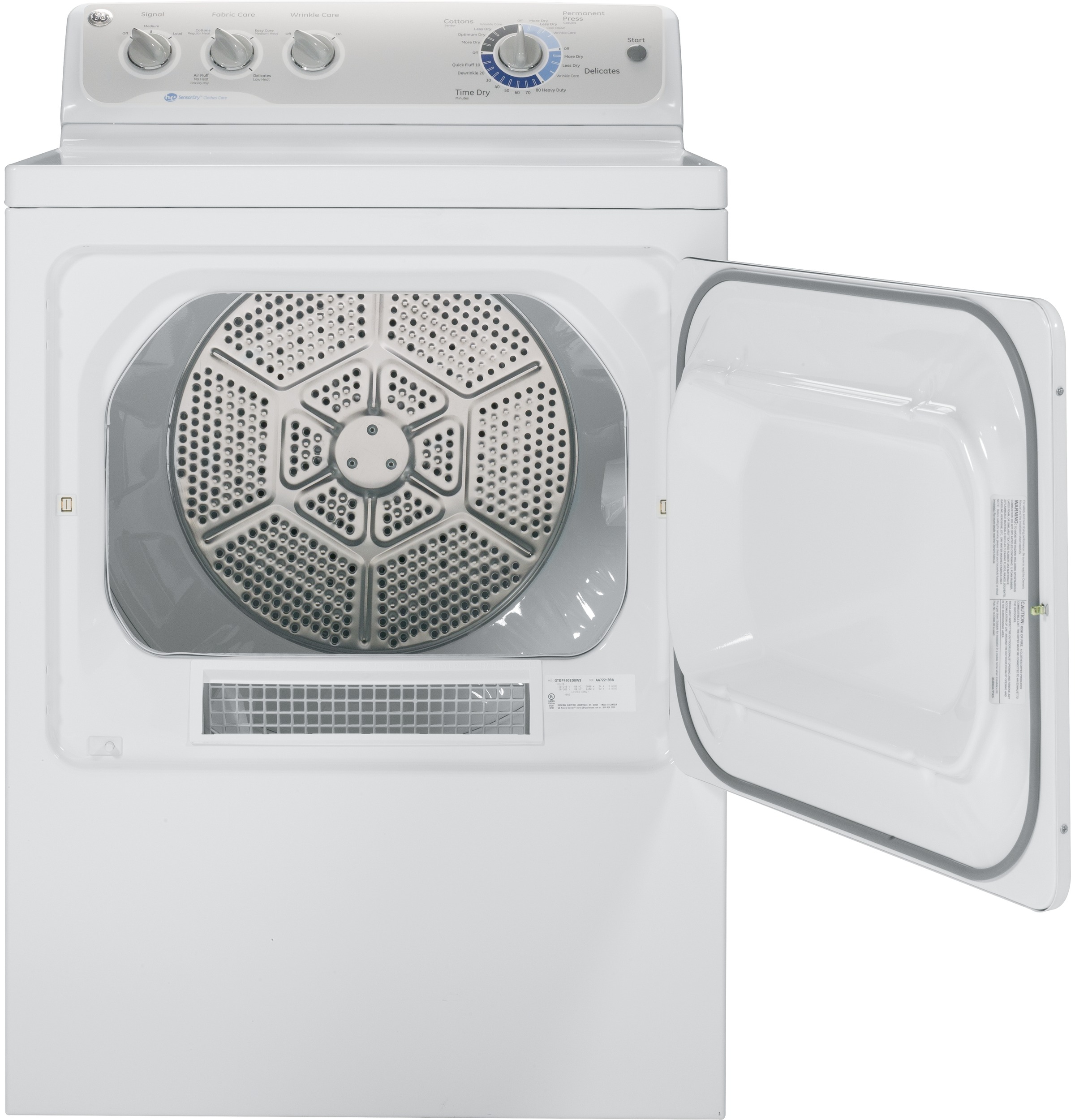 GE GTDP490EDWS 27" Electric Dryer