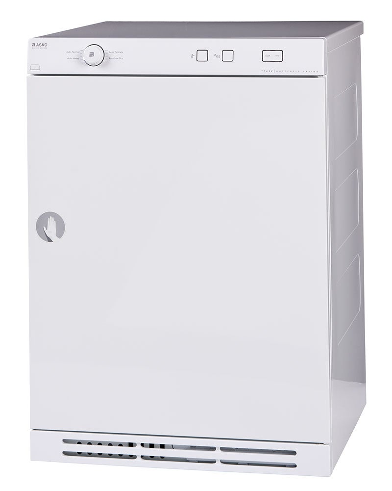 Asko T744CW 23.5 Inch Ventless Electric Condenser Tumble Dryer with 3.9