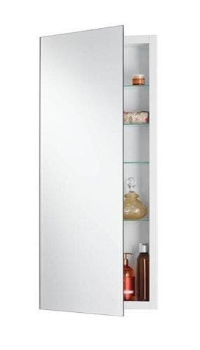 Broan 1035P34WH Cove, Frameless Flat Mirror Medicine Cabinet