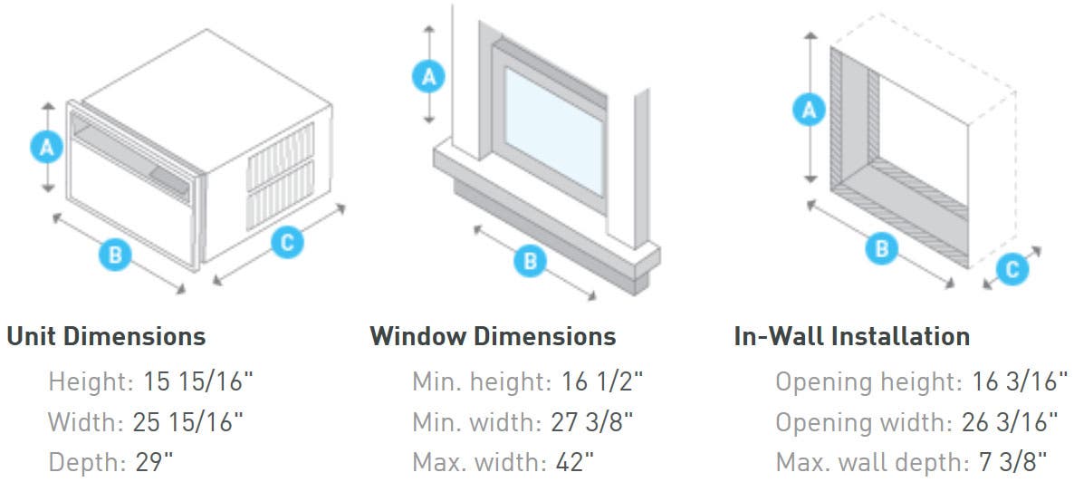 Friedrich YS10N10B 9,500 BTU Room Air Conditioner