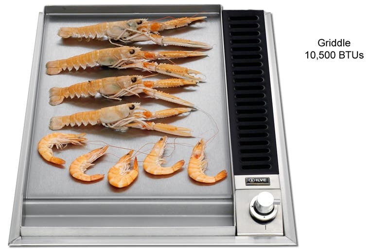 Ilve UHP45F 15" Gas Griddle Cooktop