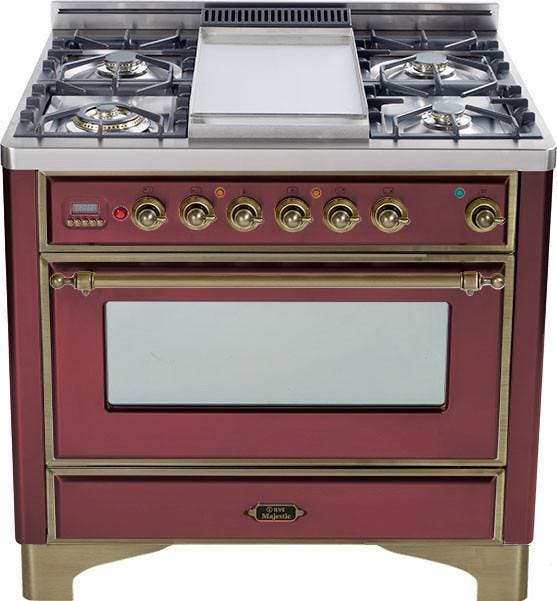Ilve UM90FVGGRBY Burgundy Red