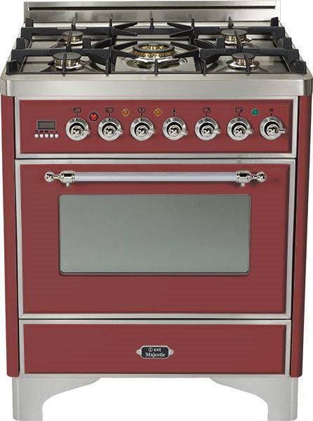 Ilve UM76DVGGRBX Burgundy Red