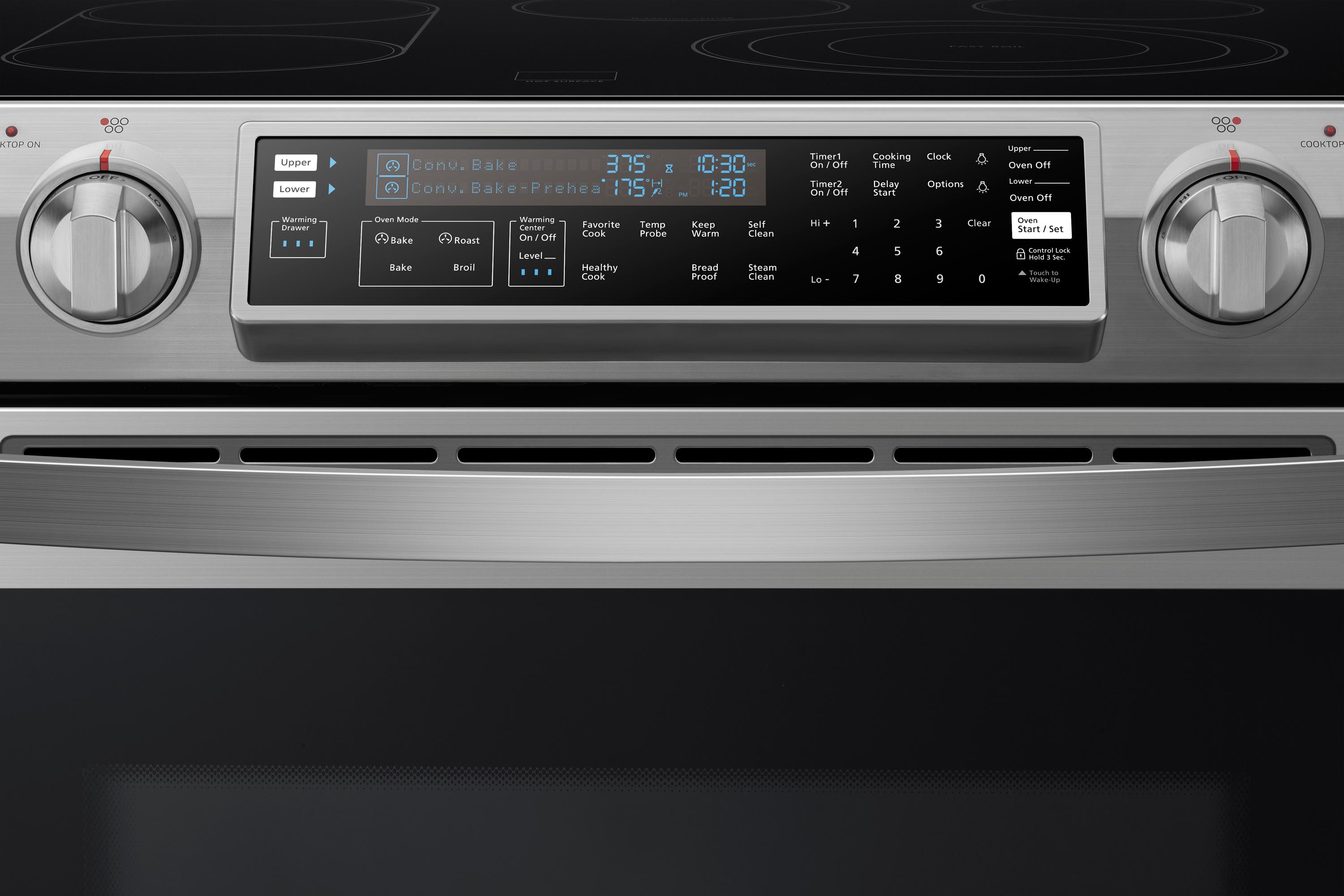Samsung NE58H9950WS 30 Inch Slide-In Electric Range