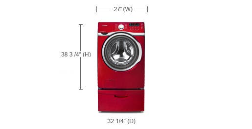 Samsung WF395BTPARA Red